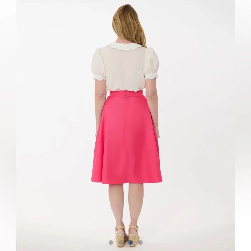 NWT Unique Vintage 1950s
Hot Pink High Waist
Vivian Swing Skirt - Picture 3 of 13